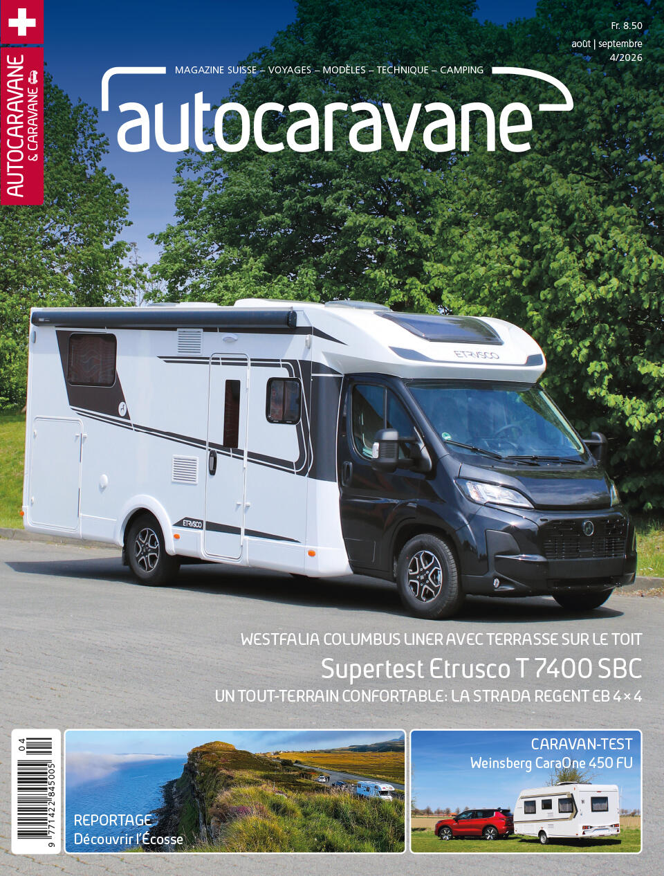 Édition actuelle du magazine AUTOCARAVANE