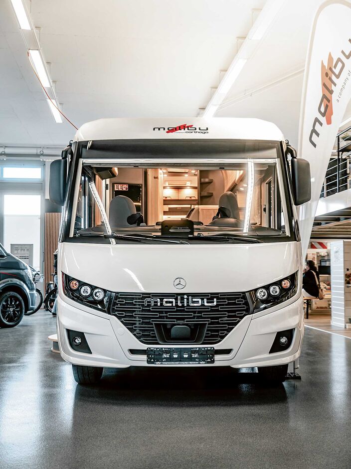 Die neu ins Sortiment aufgenommene Marke Malibu legt einen klaren Fokus auf Komfort und Tauglichkeit im Camperalltag.