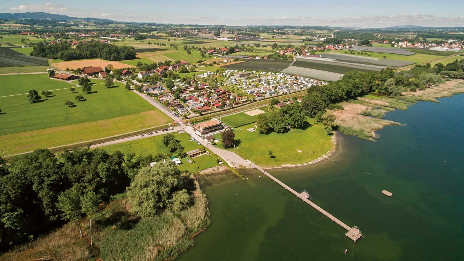 Der Campingplatz Seehorn in Egnach gewann den Swisscamps Camping Award in der Kategorie 5-Sterne Camping.