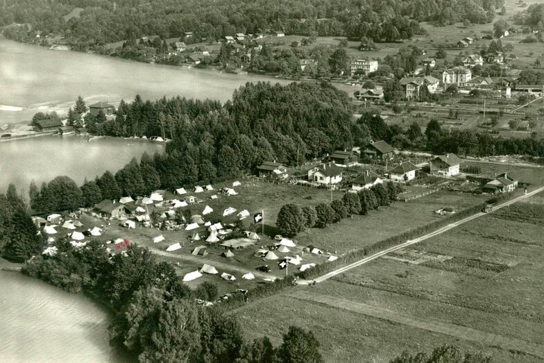 Die Ansprüche an die Infrastruktur und Ausstattung der Campingplätze war in den Anfangsjahren sehr bescheiden.