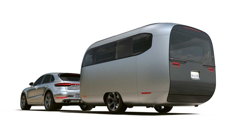 Die andersartige Heckgestaltung soll bessere Werte bezüglich Aerodynamik erzielen. Dank Luftfederung soll der Caravan bezüglich Bodenfreiheit nivellierbar sein.