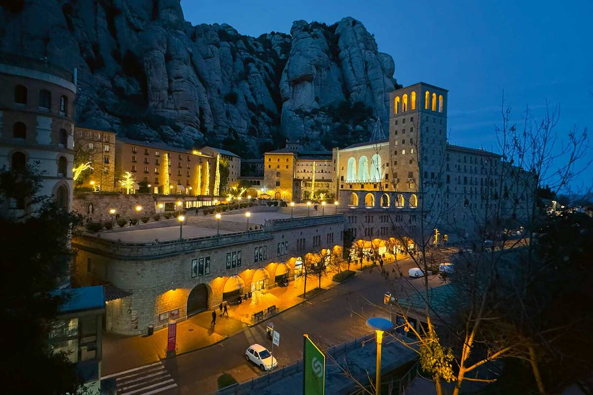 Imposant: Das Monastir Montserrat in der Provinz Barcelona.