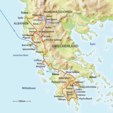 Reiseroute Griechenland – Albanien