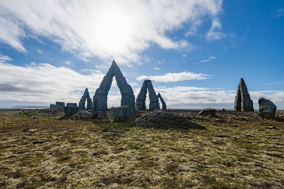 The Arctic Henge in Raufahöfn, ganz im Nordosten des Landes.