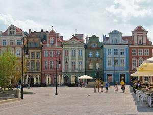 Der Stary Rynek, der lebhafte und gepflegte Hauptplatz von Poznań, vermittelt ein besonderes Lebensgefühl.