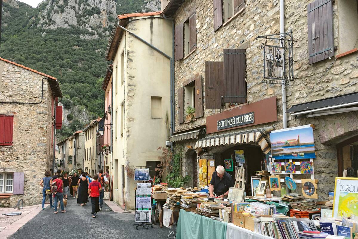 In den engen Steingassen des Festungsstädtchens Villefranche-de-Conflent (200 Einwohner), welches als eines der schönsten Dörfer Frankreichs gilt.