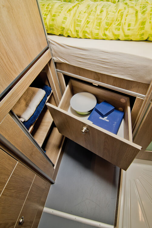 Strauraum unter dem Bett.