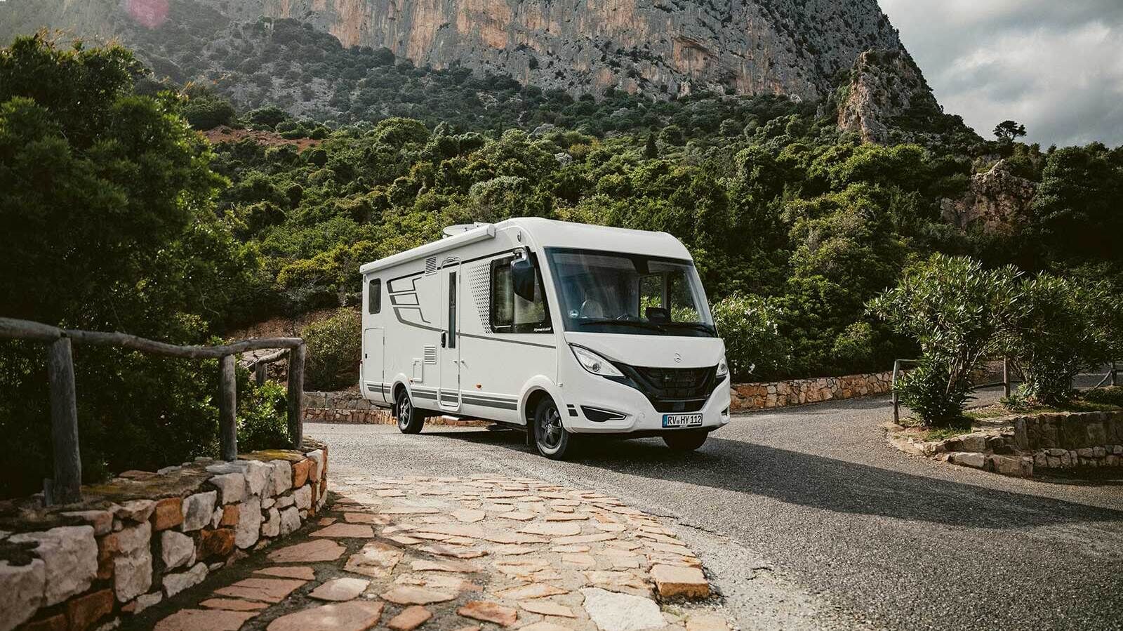 Der Hymer B-MC, hier das Modell 680 I, besticht mit schönem Design, wegweisender Technologie und viel Komfort.