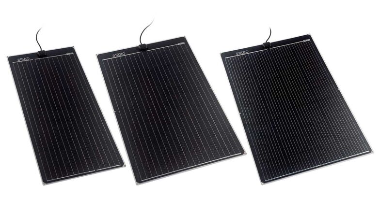 Die drei verfügbaren Modelle (100, 135 und 150 Watt) wiegen 50 % weniger als die stationären Modelle und maximieren dank einer speziellen Oberflächenbehandlung die Durchlässigkeit für Sonnenlicht.